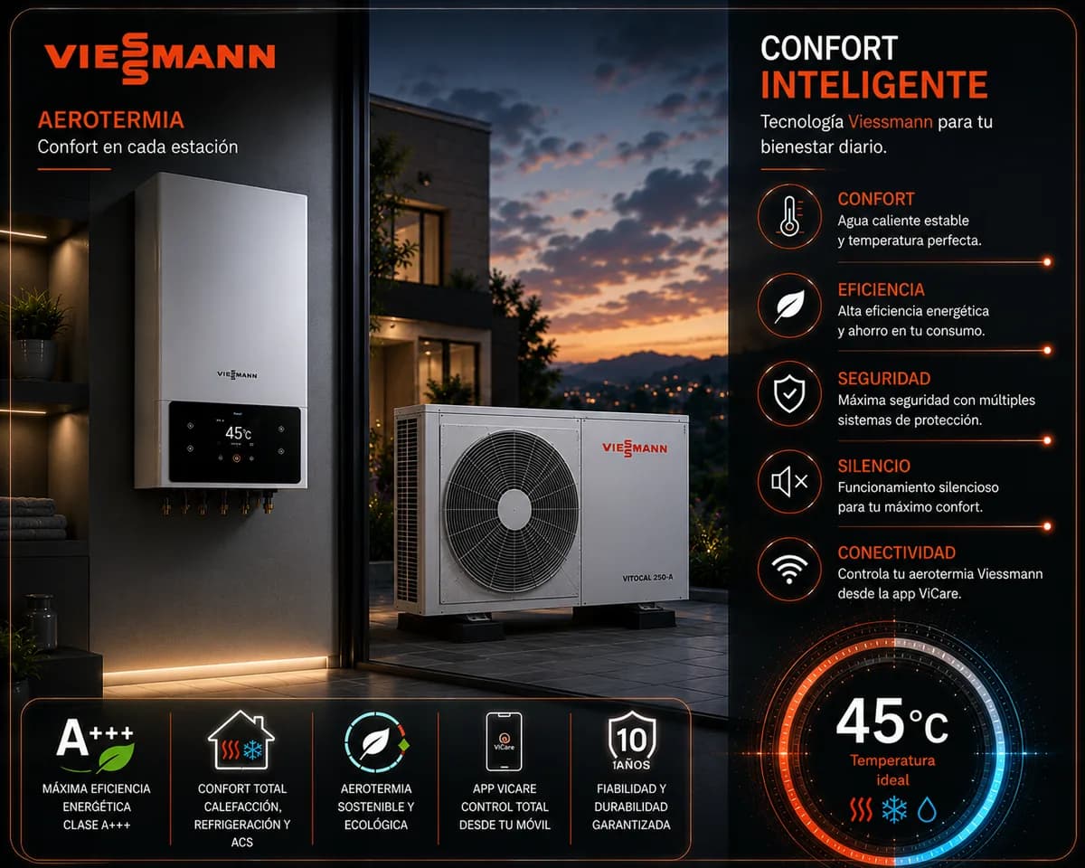 Equipo de Viessmann (Aerotermia) — imagen ilustrativa