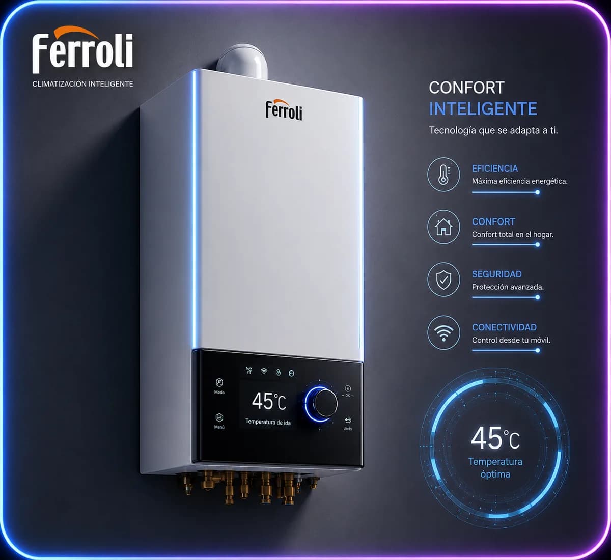 Equipo de Ferroli (Calderas) — imagen ilustrativa